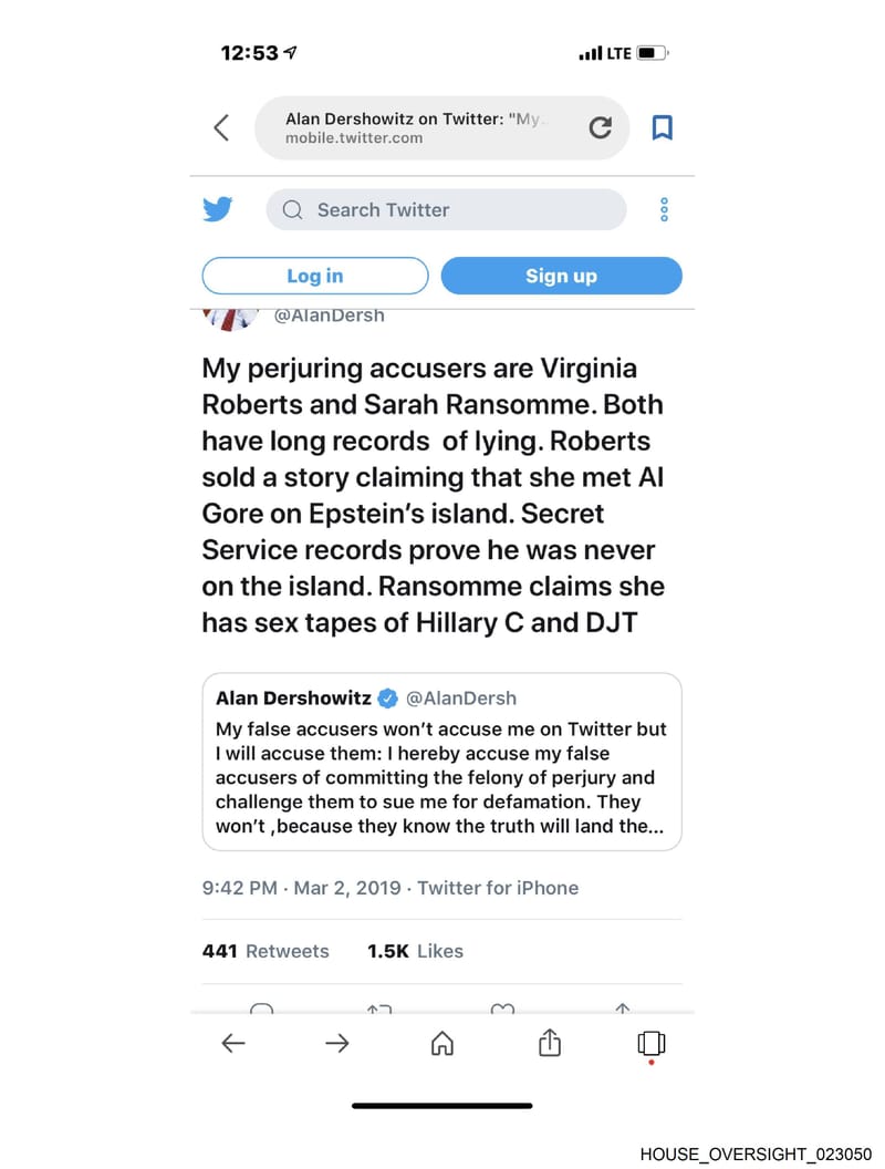 HOUSE OVERSIGHT 023050
