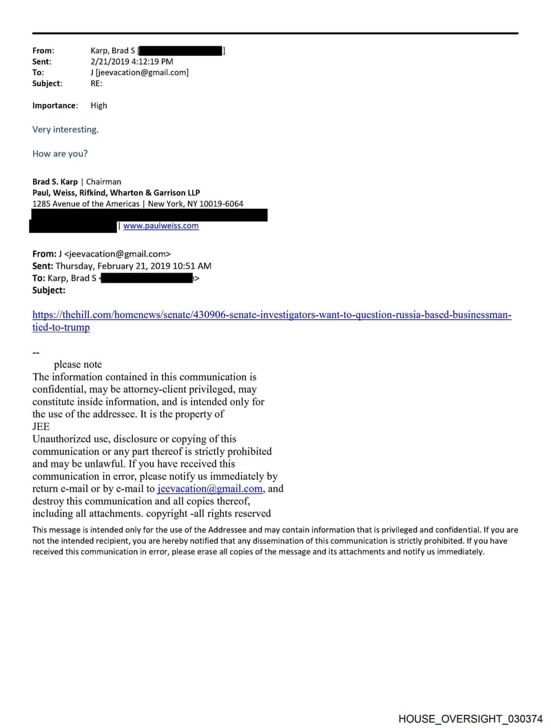 HOUSE OVERSIGHT 030374