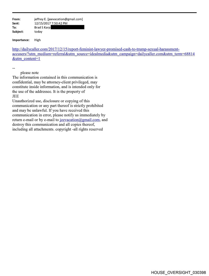 HOUSE OVERSIGHT 030398