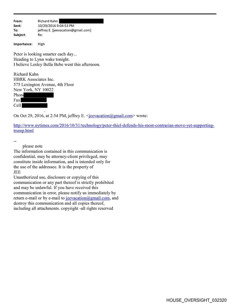 HOUSE OVERSIGHT 032320