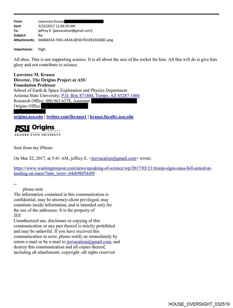 HOUSE OVERSIGHT 032519