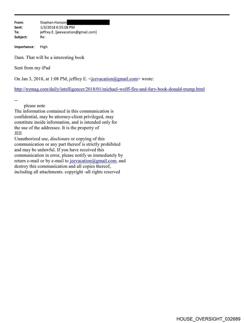 HOUSE OVERSIGHT 032689