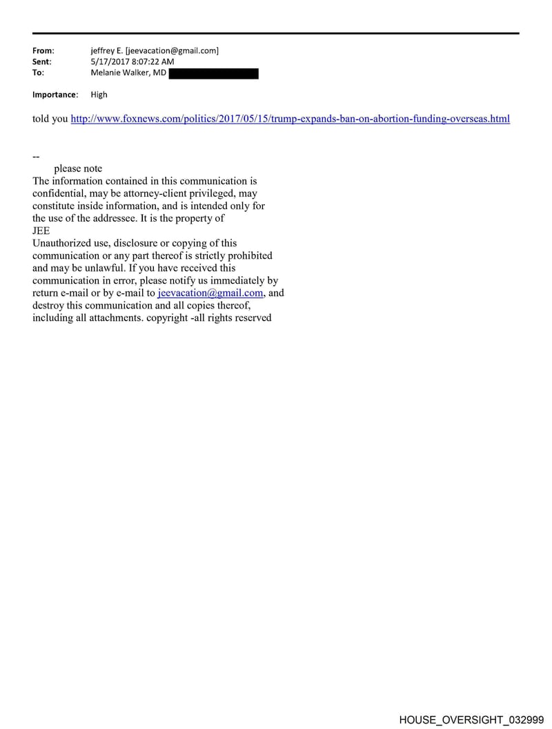 HOUSE OVERSIGHT 032999