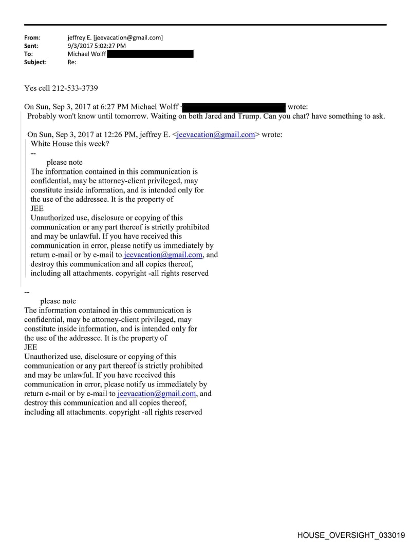 HOUSE OVERSIGHT 033019