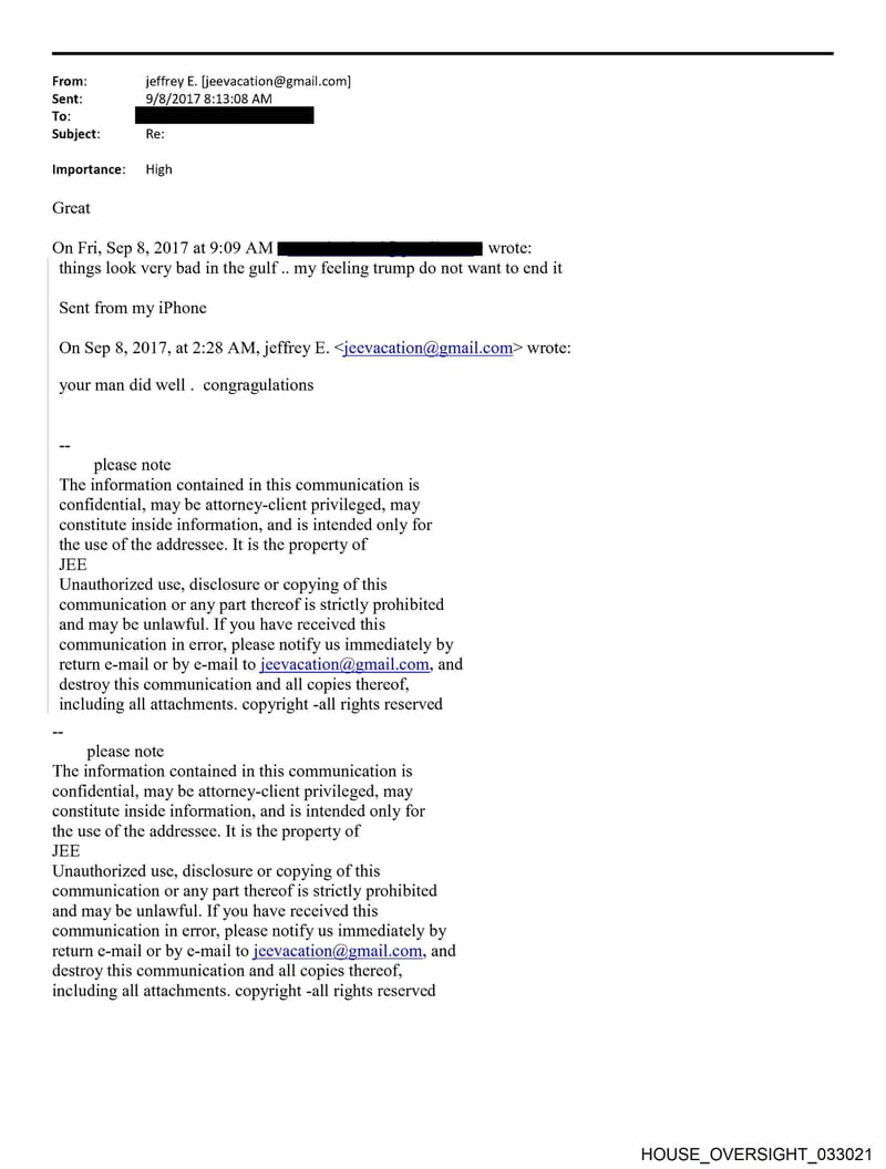 HOUSE OVERSIGHT 033021