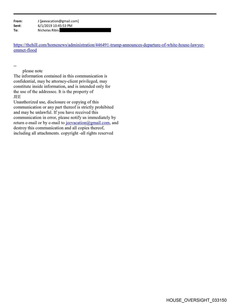 HOUSE OVERSIGHT 033150