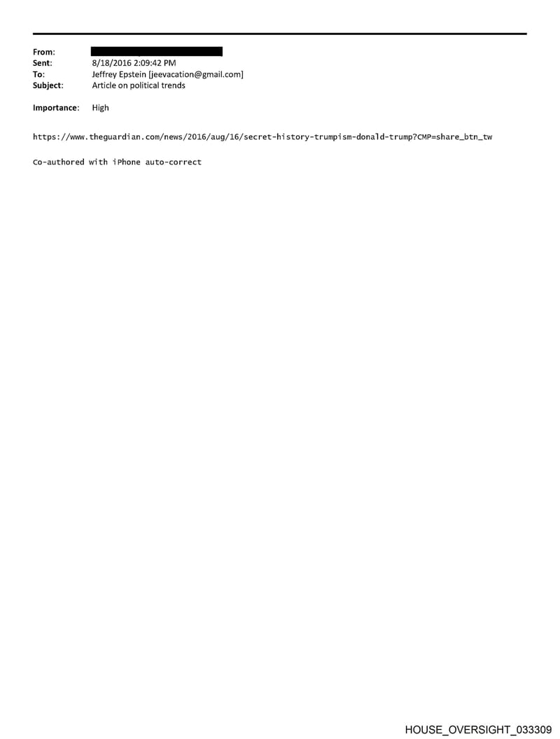 HOUSE OVERSIGHT 033309